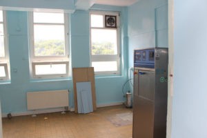 Zdjęcia pomieszczeń, które zostaną przebudowane na Oddział Anestezjologii i Intensywnej Terapii