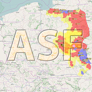 mapa ASF