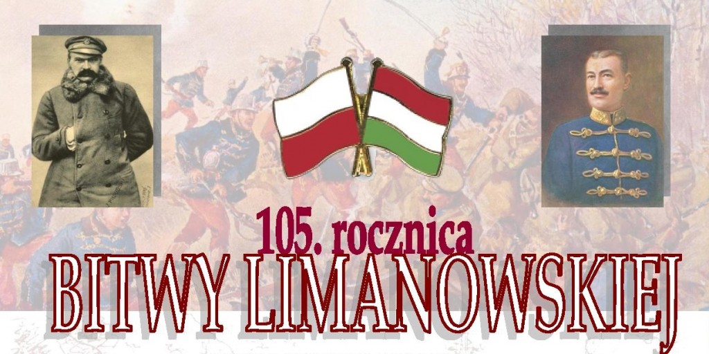 105. rocznica bitwy pod Limanową - plakat informacyjny