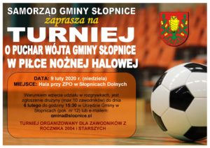 Zaproszenie na Turniej Halowej Piłki Nożnej w Słopnicach