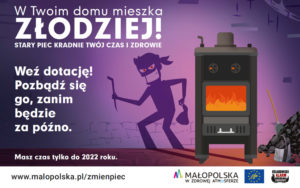 Kampania antysmogowa Wojwództwa Małopolskiego 2019/2020 - plakat informacyjny