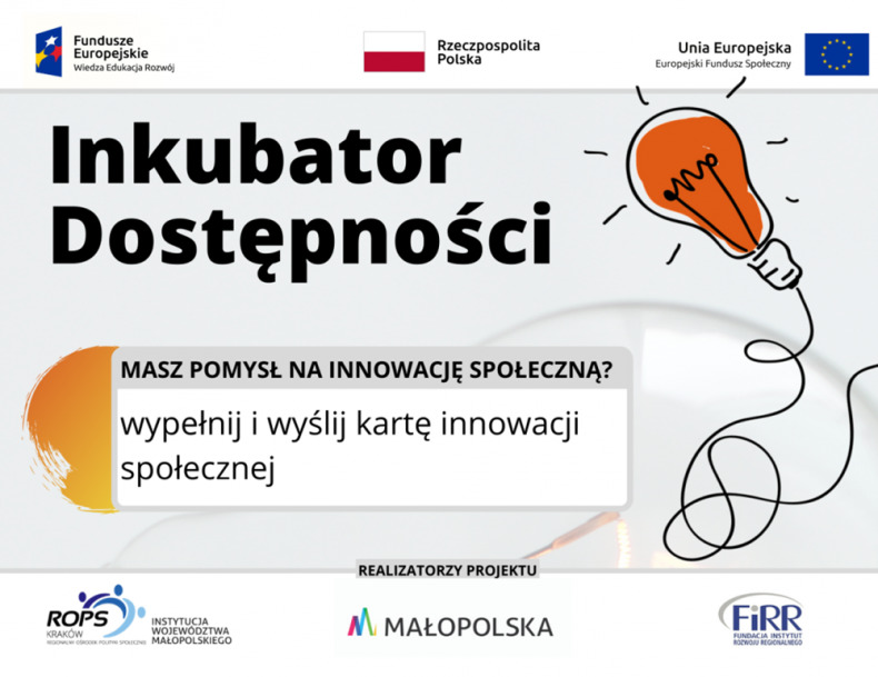Małopolski inkubator dostępności - informacje