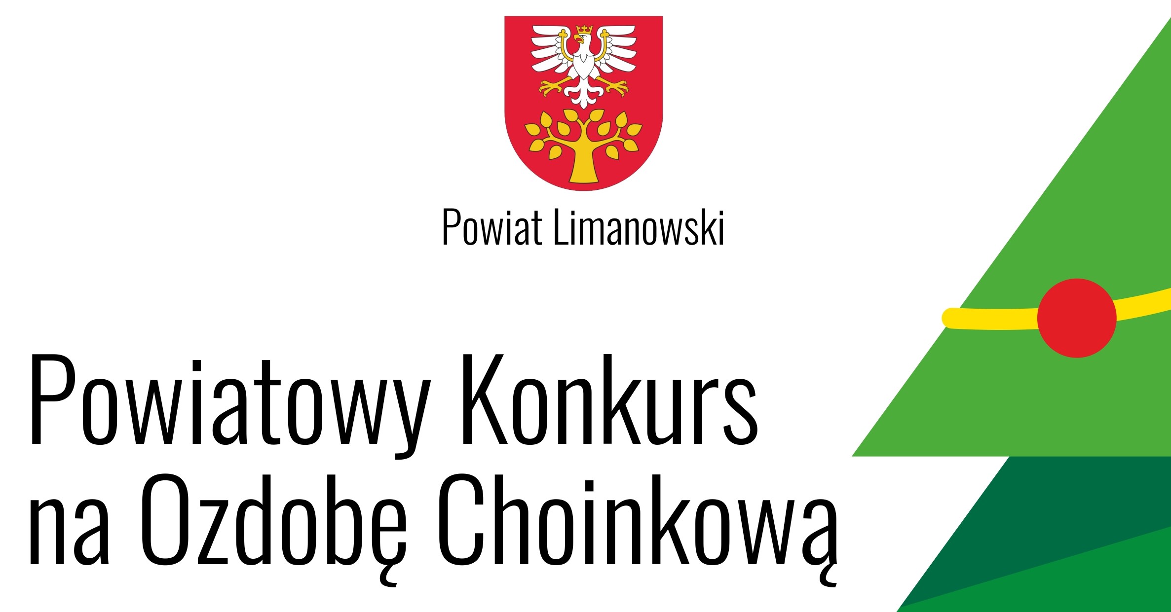 plakat - Powiatowy Konkurs na Ozdobe Choinkową