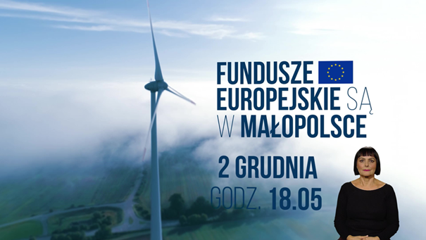 plakat - Fundusze Europejskie są w Małopolsce