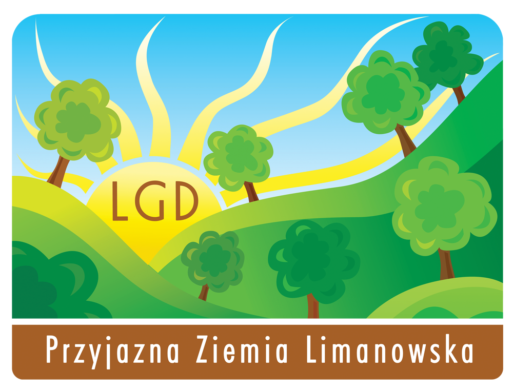 plakat z logo LGD Przyjazna Ziemia Limanowska