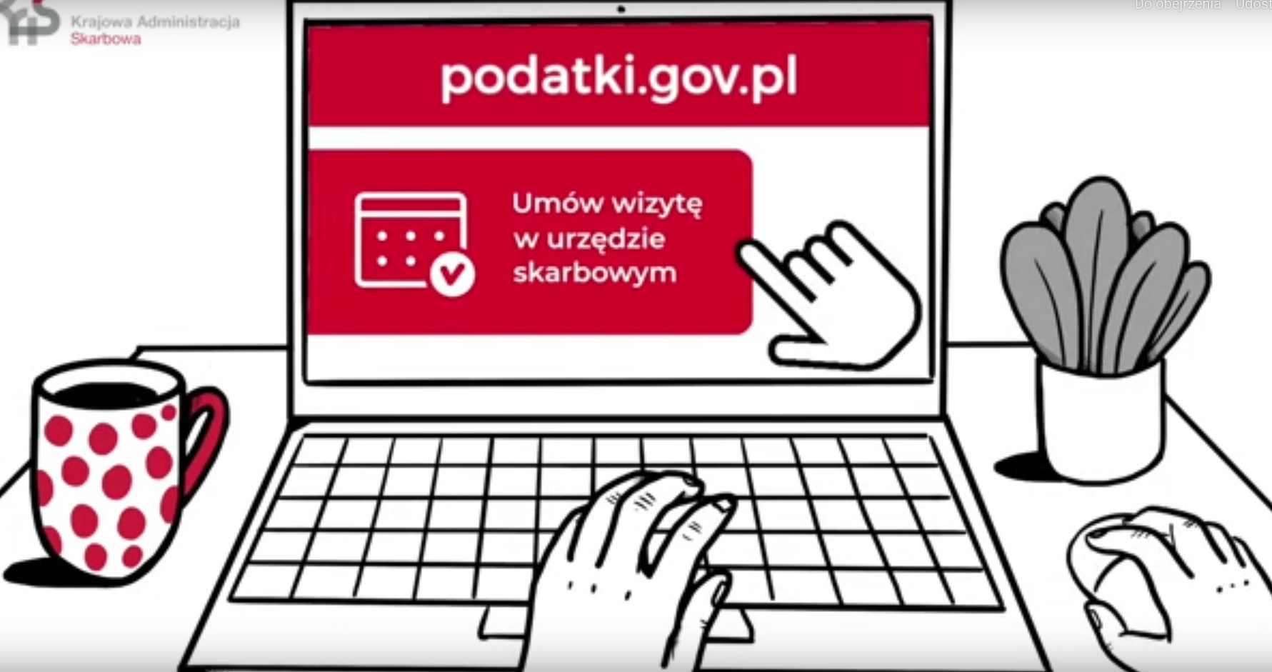 grafika przedstawia laptop na którym otwarta jest strona podatki.gov.pl