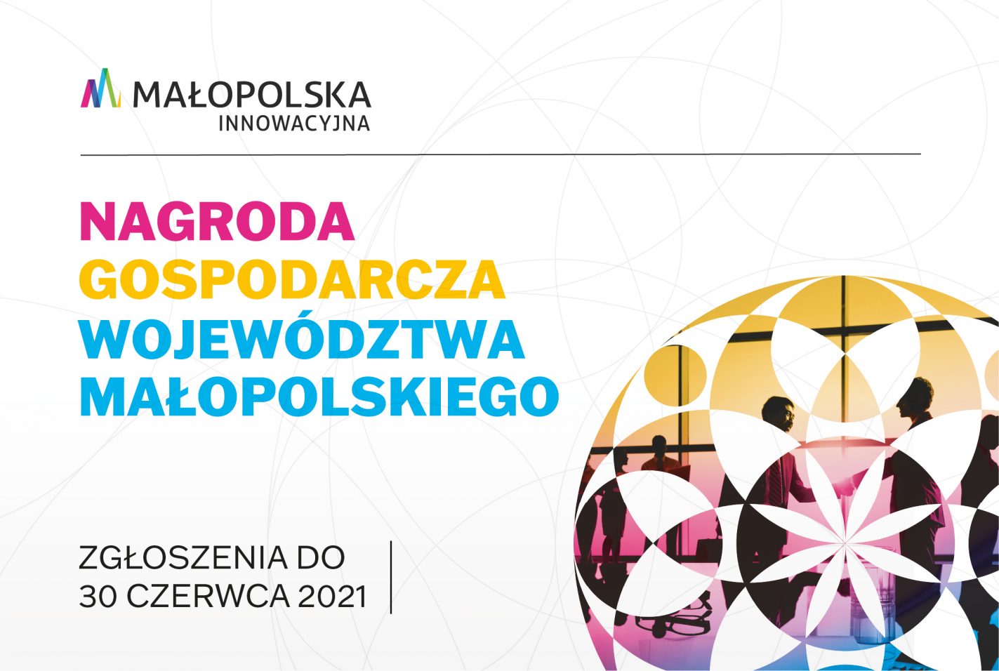 Plakat informacyjny "Nagroda Gospodarcza Województwa Małopolskiego"