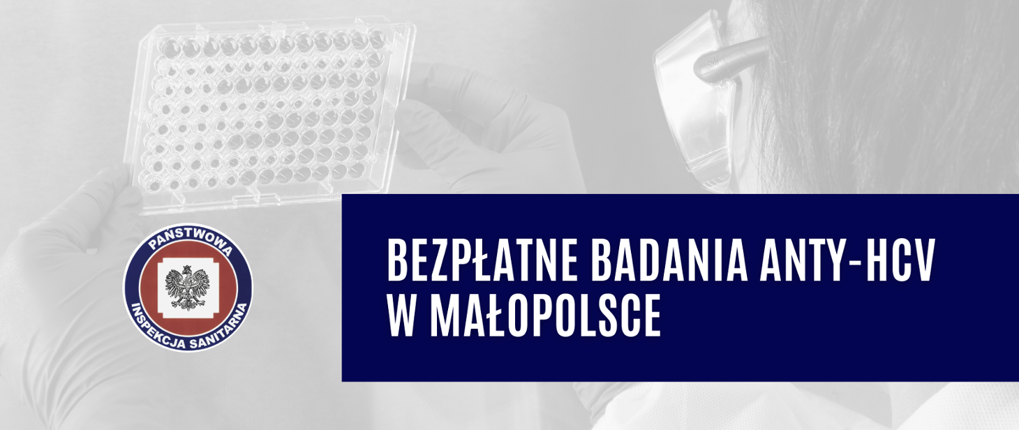 Bezpłatne badania anty-HCV w Małopolsce , plakat informacyjny