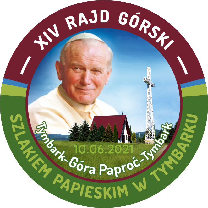 Logo IV Rajd Górski Szlakami Papieskimi Papieskimi w Tymbarku
