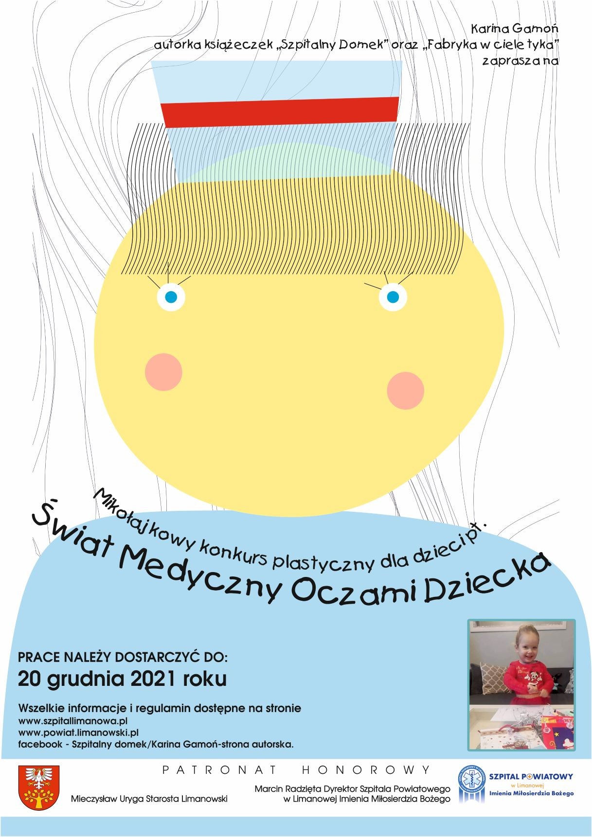 Konkurs plastyczny "Świat Medyczny Oczami Dziecka" - plakat informacyjny