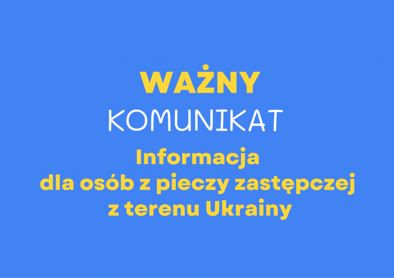 Plakat informacyjny dla Ukrainy