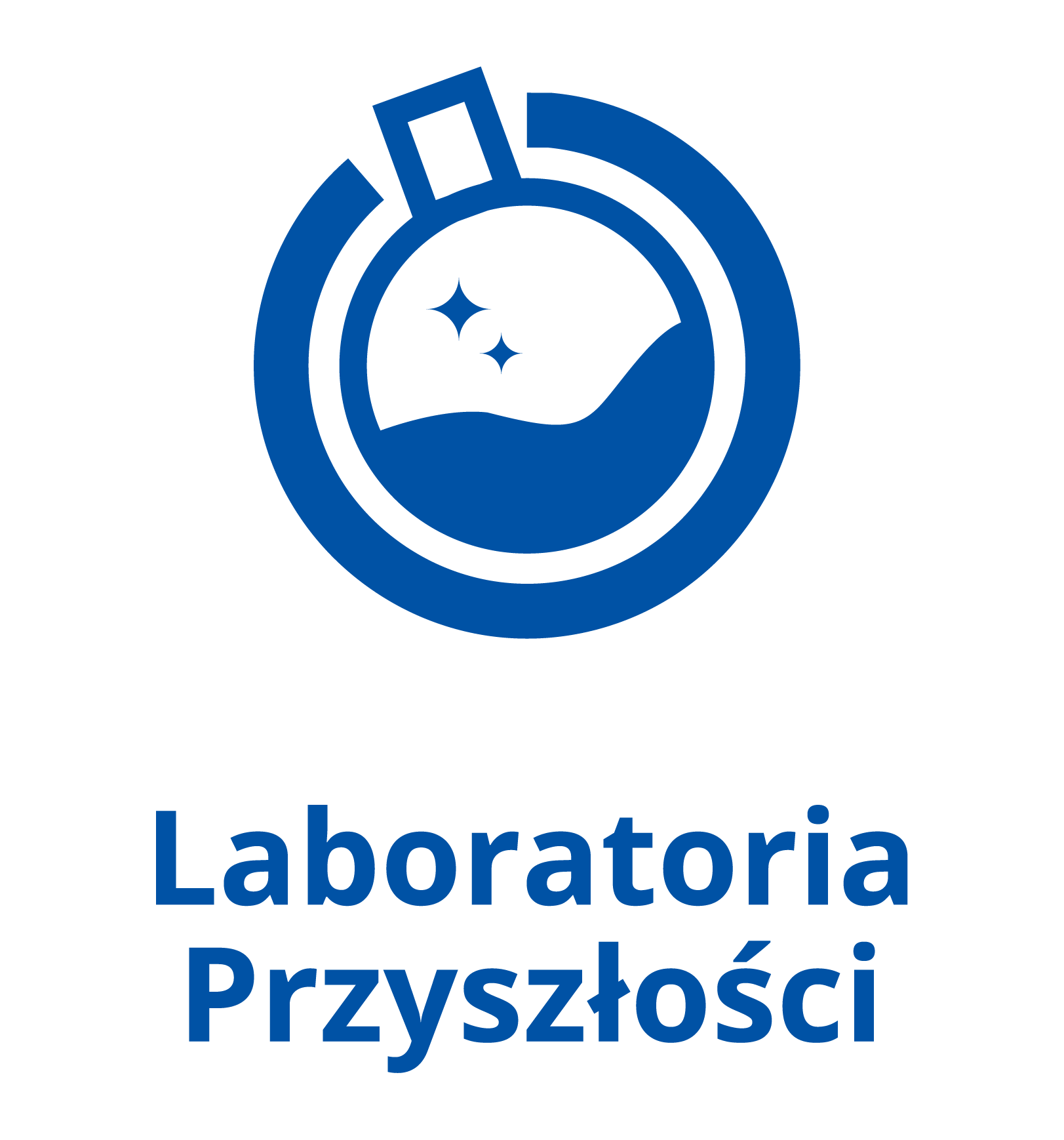 Plakat logo- Laboratoria Przyszłośći