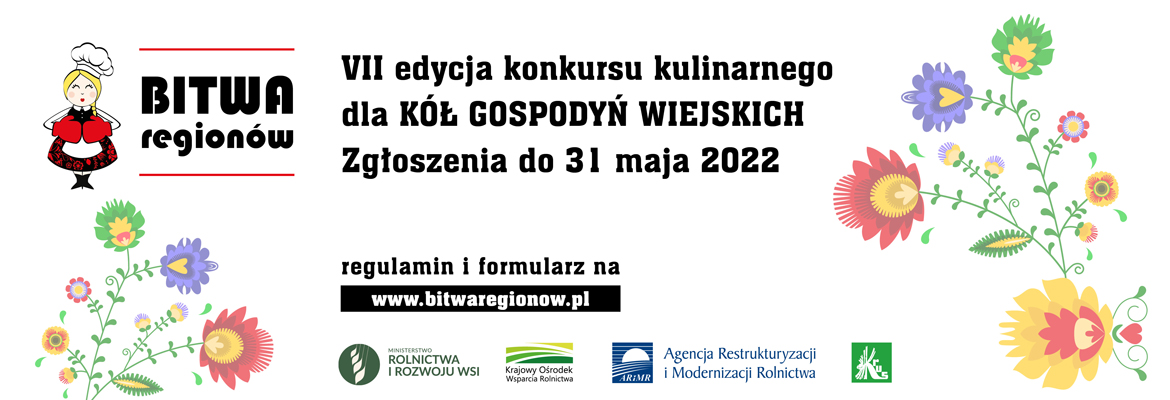 Banner informacyjny - VII edycj konkursu kulinarnego dla Kół Gospodyń Wiejskich "Bitwa regionów"
