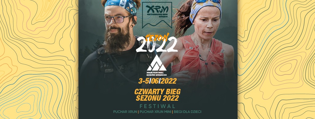 Plakat - XRUN Festiwal Biegów Górskich w Limanowej
