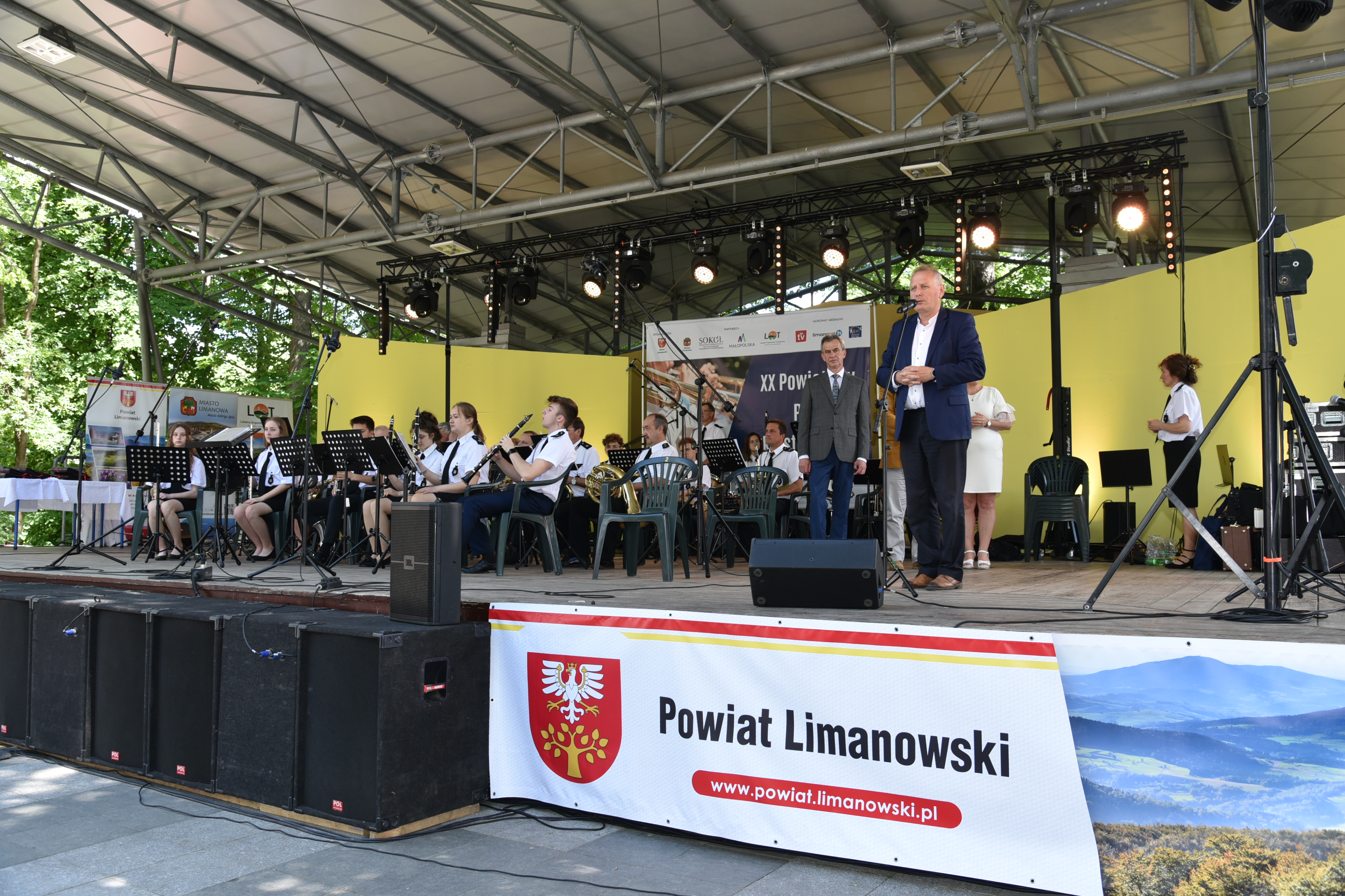 Starosta Mieczysław Uryga na XX Powiatowy Przegląd Orkiestr Dętych - święto muzyki i smaku