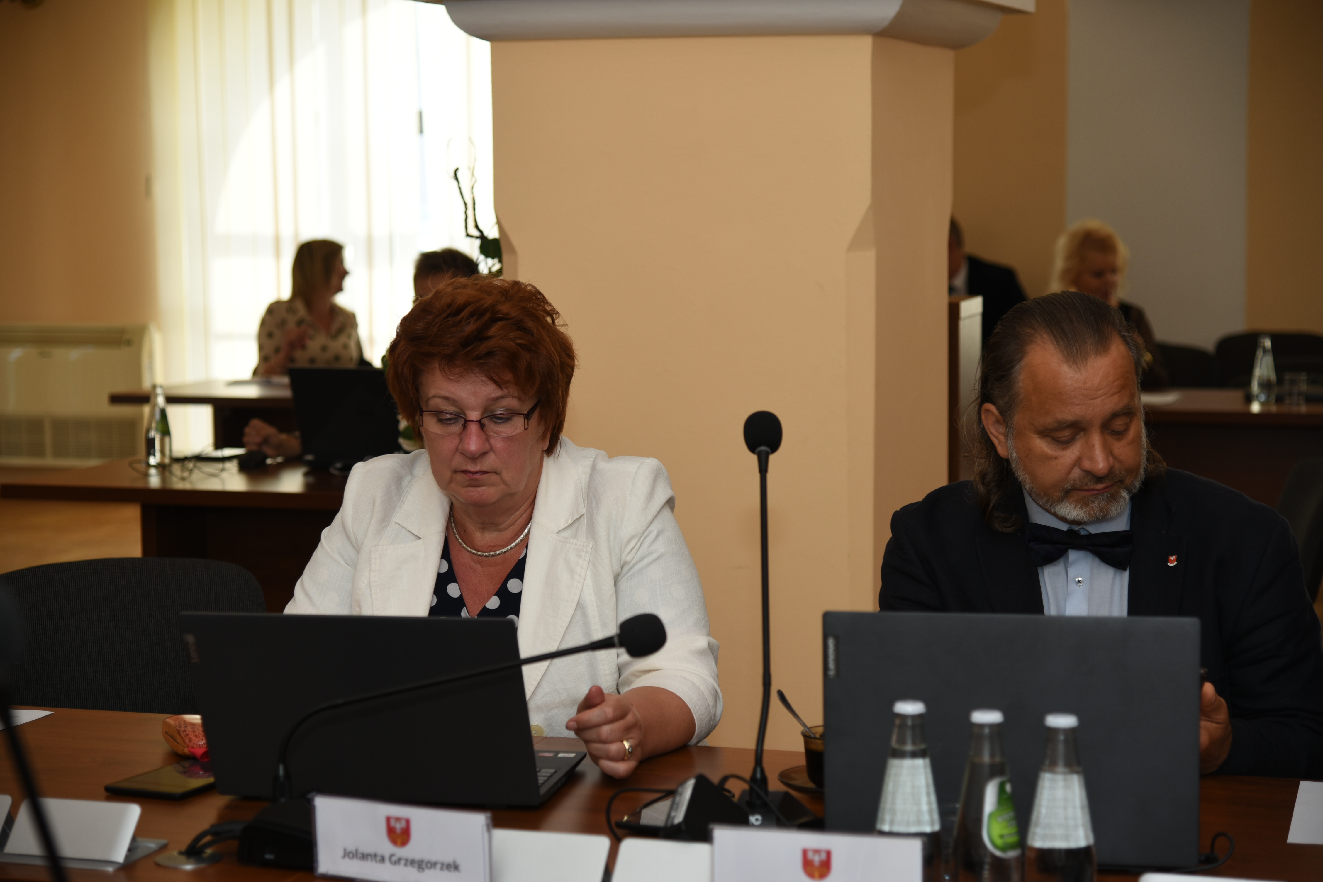 Jolanta Grzegorzek na Sesji Rady Powiatu Limanowskiego