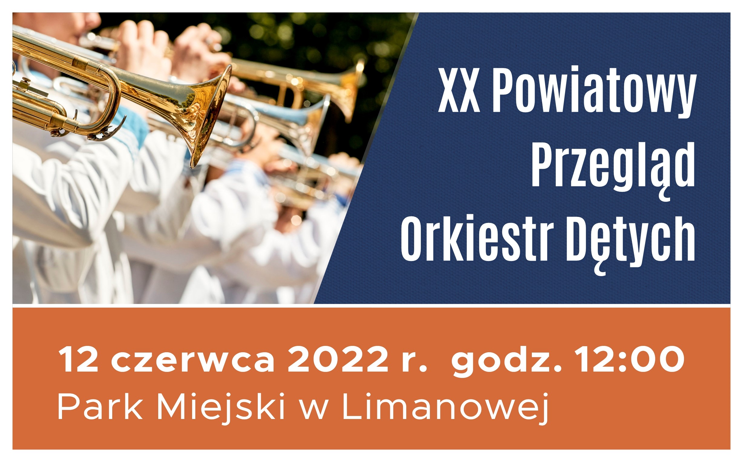 Plakat- XX Powiatowy Przegląd Orkiestr Dętych