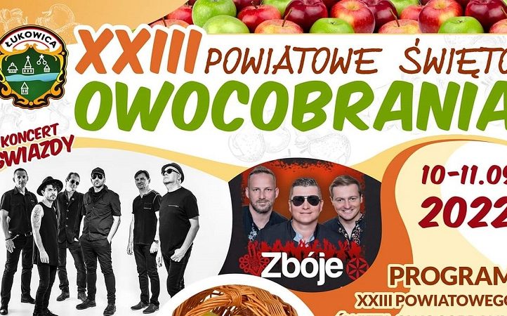 XXIII Powiatowe Święto Owocobrania w Łukowicy - plakat 1