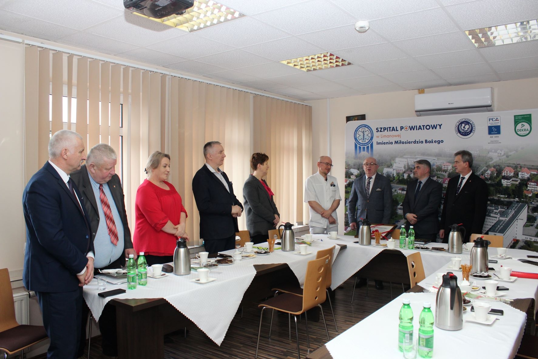Rada Społeczna Szpitala Powiatowego w Limanowej podczas posiedzenia