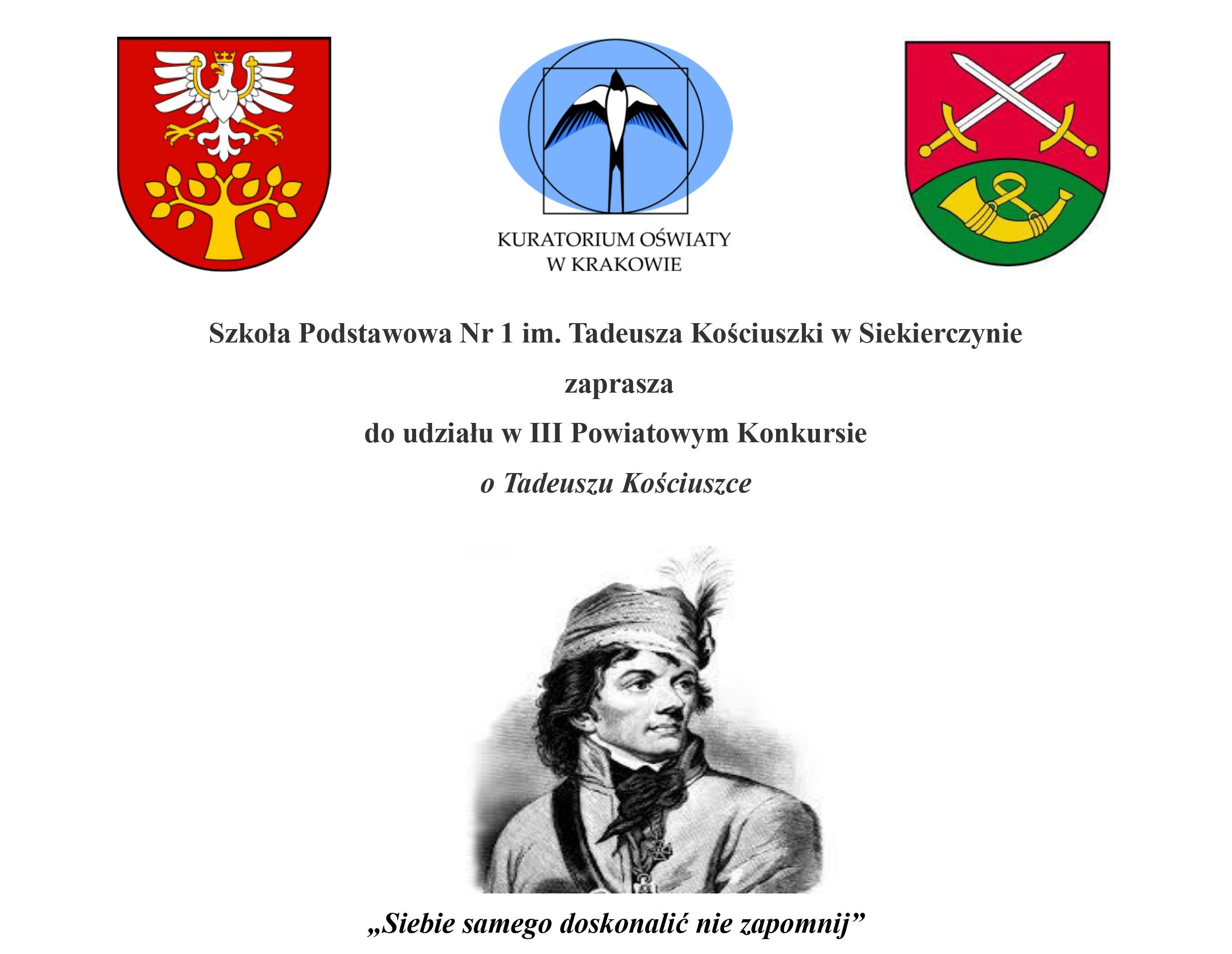 plakat z wizerunkiem Tadeusza Kościuszki