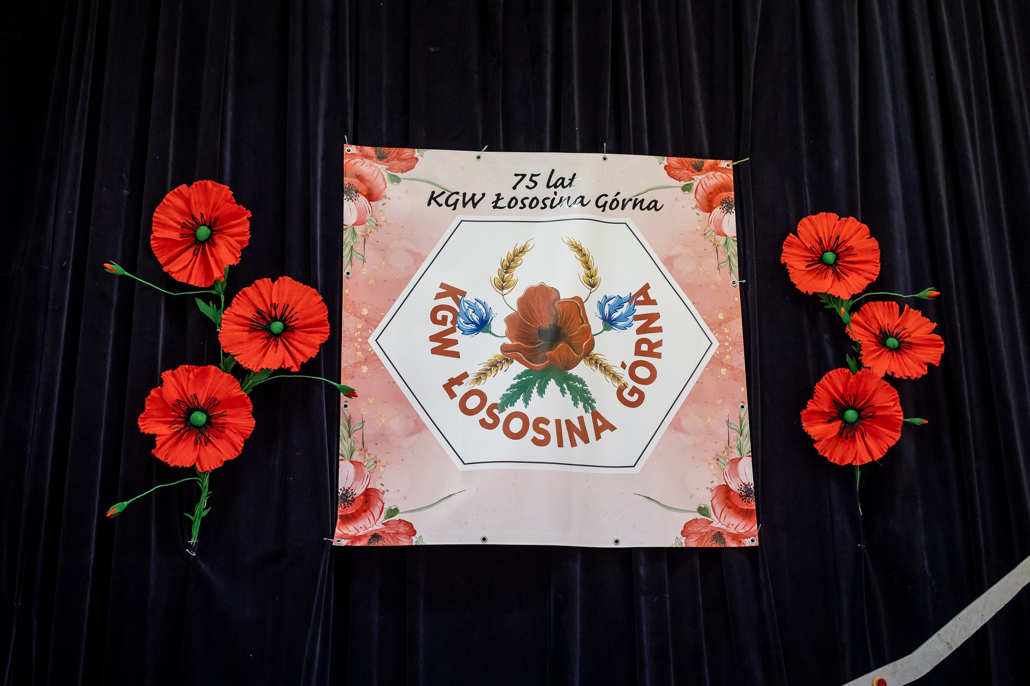 plakat jubileuszowy z nowym logo KGW Łososina