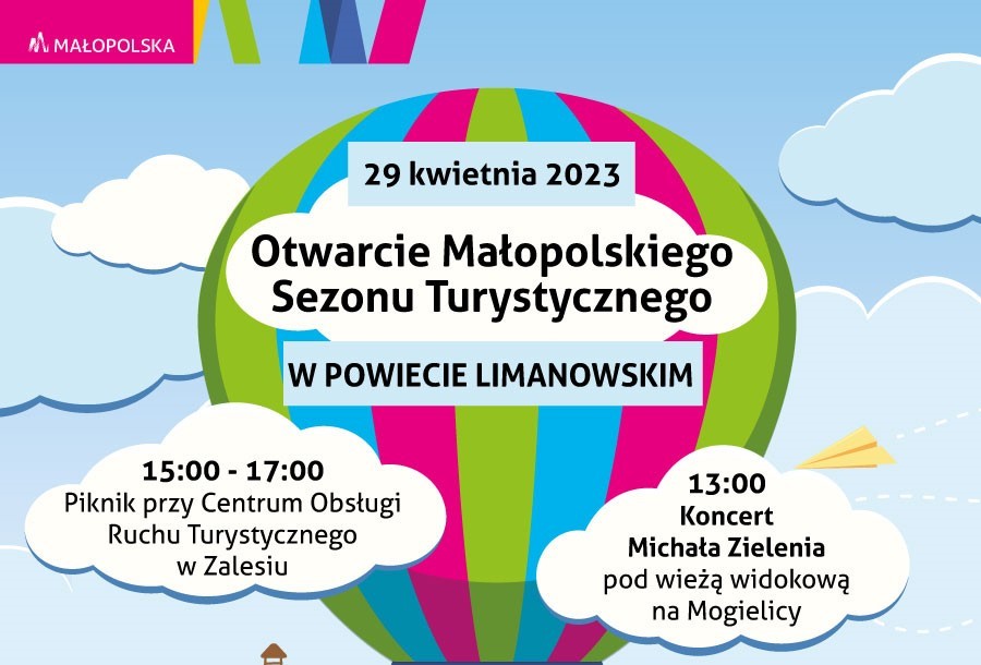 Zaprosze na Otwarcie Małopopolskiego sezonu turystycznego w Powiecie Limanowskim