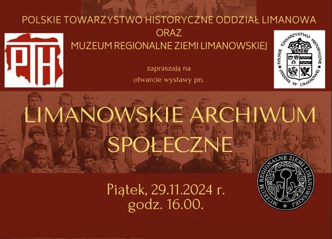 Wystawa Limanowskie Archiwum Społeczne - zaproszenie