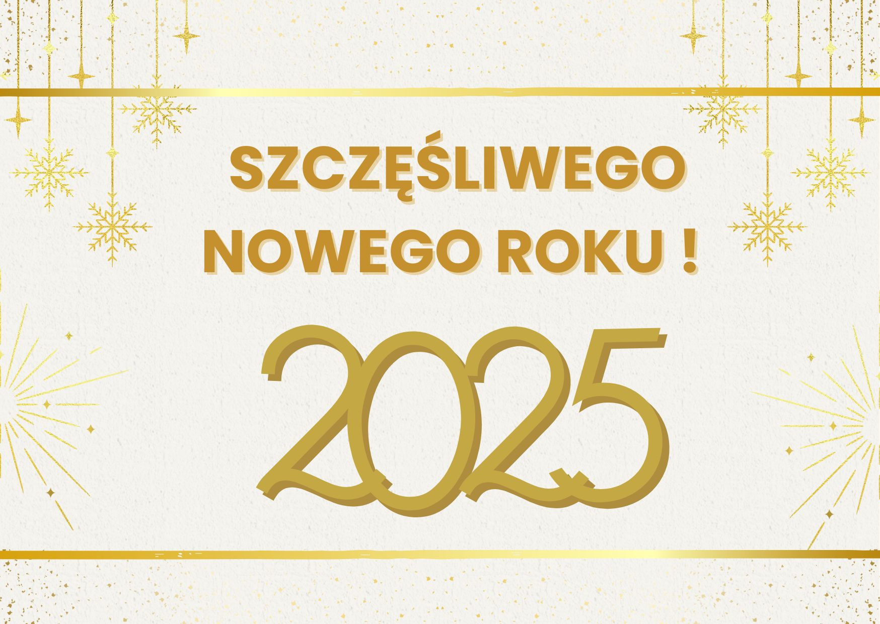 Życzenia noworoczne 2025, grafika