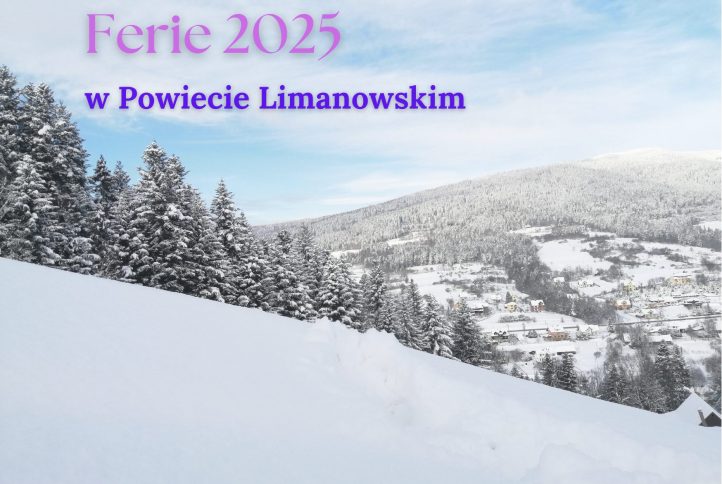 Ferie 2025 w Powiecie Limanowskim - grafika