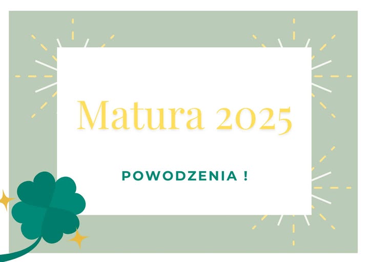 Z życzeniami dla tegorocznych maturzystów!