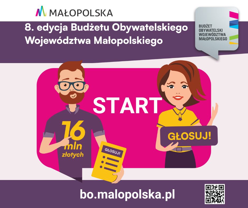 Plakat informujący o starcie głosowania