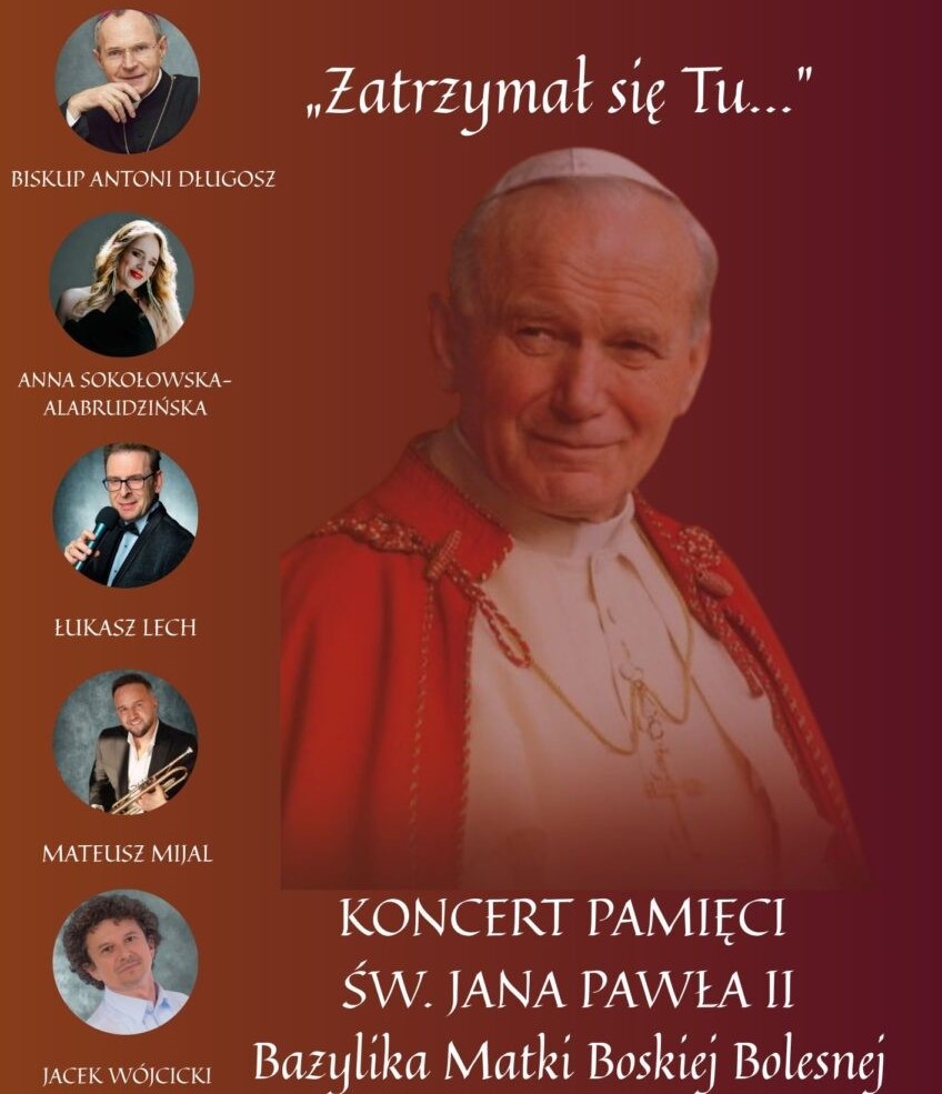Zaproszenie do Limanowej na koncert pn „Zatrzymał się Tu…” pamięci Św. Jana Pawła II