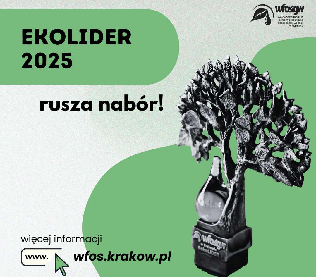 ,,EKOLIDER 2025" Konkurs skierowany jest do jednostek samorządu terytorialnego (powiatów, gmin), organizacji pozarządowych, placówek edukacyjnych oraz osób wdrażających cenne inicjatywy ekologiczne
