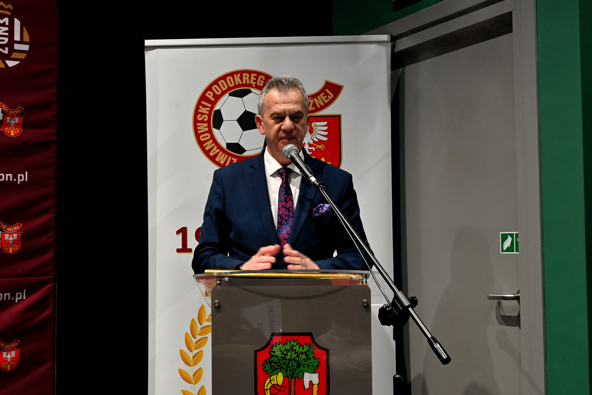 Mieczysław Uryga w trakcie przemówienia